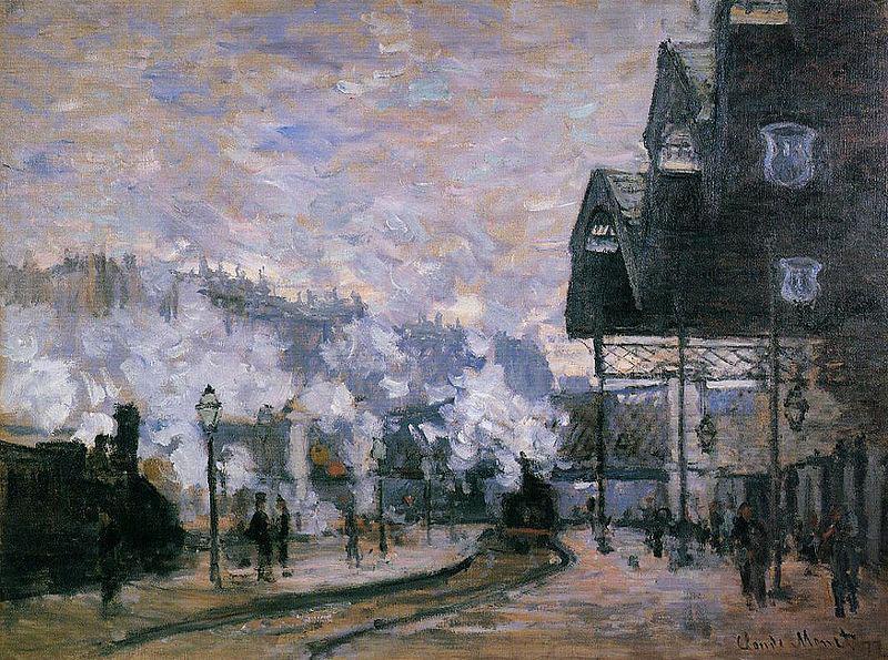 Claude Monet Saint-Lazare Station, the Western Region Goods Sheds Sweden oil painting art